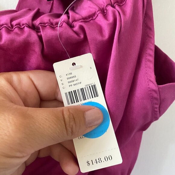 Anthropologie Maeve Mona Dress Women's Small NWT Off the Shoulder Pink Pockets - Picture 5 of 12